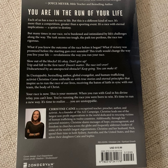 Unstoppable by Christine Caine, Paperback, Spiritual Growth - Picture 2 of 3